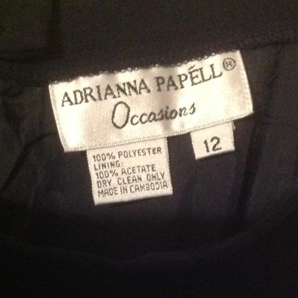 Adrianna Papell navy blue full length skirt size12 - Picture 3 of 3